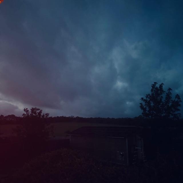 Early in the morning. No rain at all today.