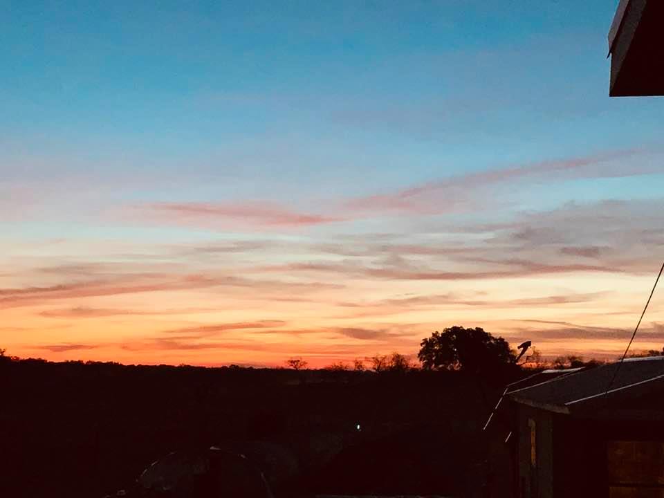 This morning, there was an incredible sunrise!