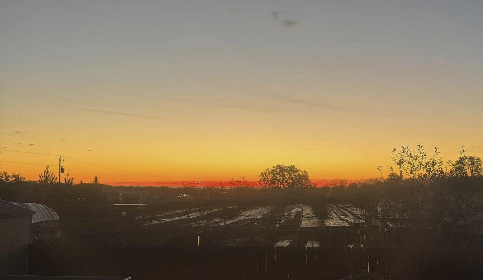 Sunrise is pretty but I did not step outside. This was taken through a window that needs to be cleaned....