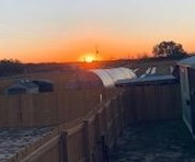 Sunrise was beautiful but notice how far away the sun is from the oak tree. It just keeps on moving away until fall.