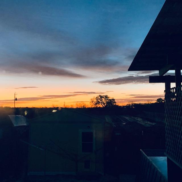 Here comes the sun...It is currently 35° and I do not want to go out there and do animal chores.