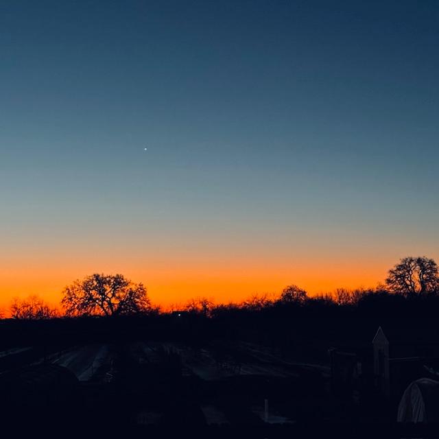 We had a beautiful sunrise this morning.