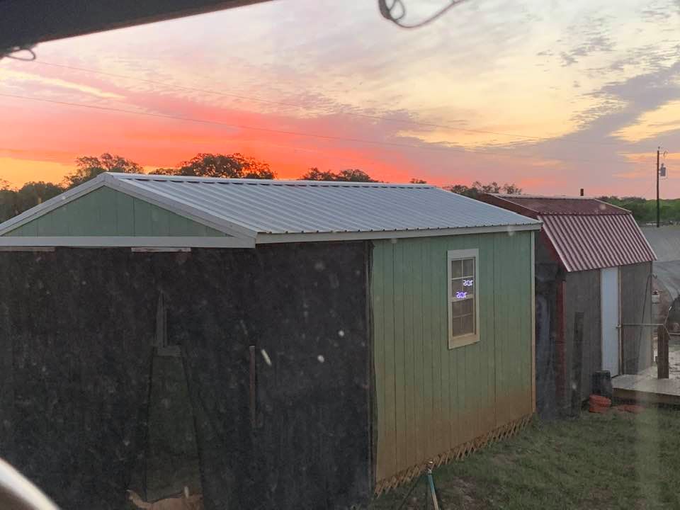 It was a beautiful sunrise today. Sorry the photo was spoiled by my location when I took this.