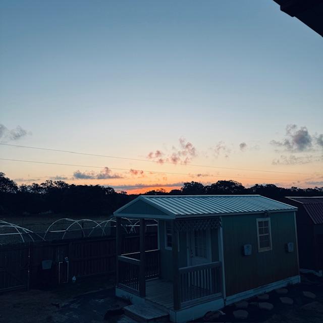 Beginning of sunrise