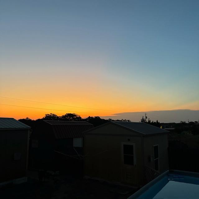 I took out Ethel early this morning and saw this view of the sunrise. Matt & David left early to go get bees. I took out Ethel early this morning and saw this view of the sunrise. Matt & David left early to go get bees.