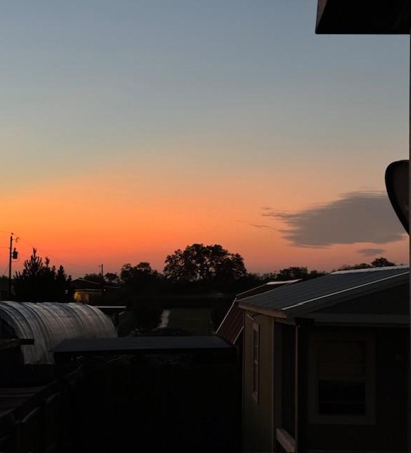 What a beautiful pink sunrise this morning!