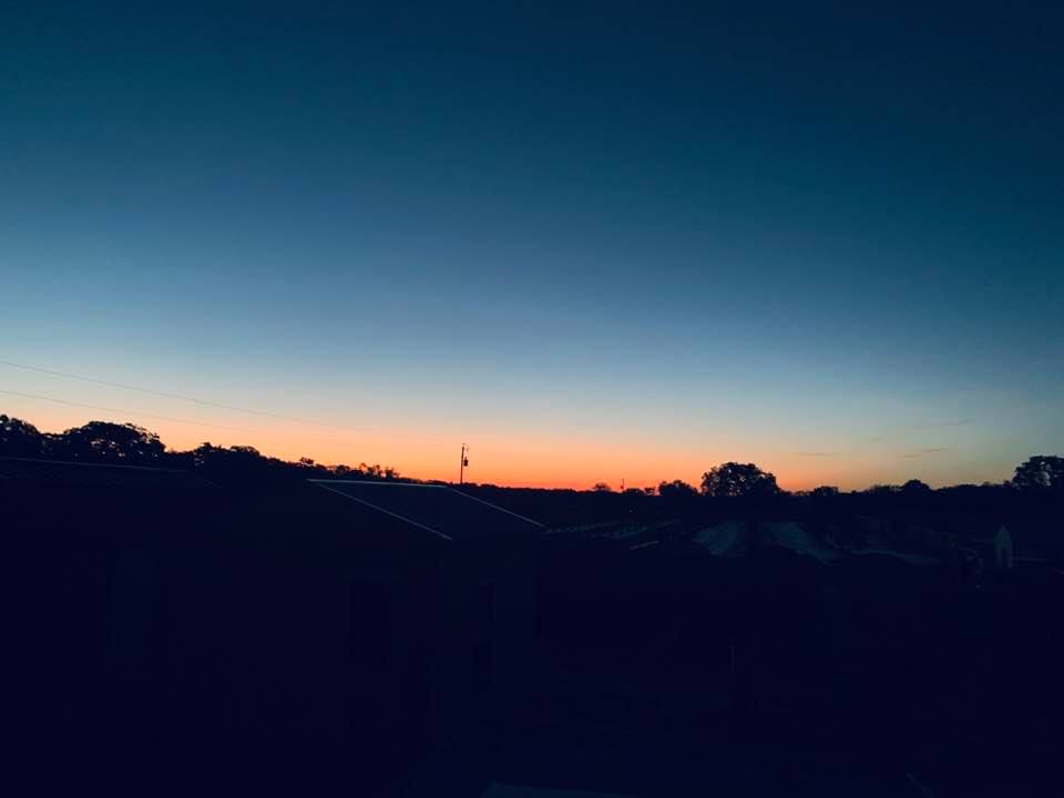 I love it when the sun begins to show its light at dawn!