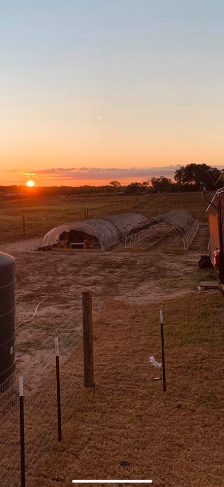 Sunrise at the farm house is always beautiful.