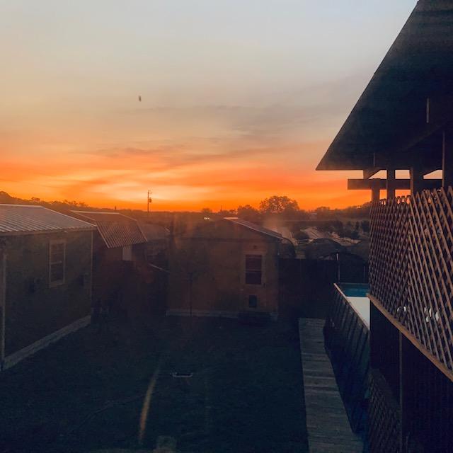 Sunrise today was pretty spectacular. Time to plant those wildflower seeds.