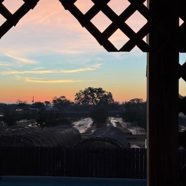 A pretty sunrise for a Saturday morning.