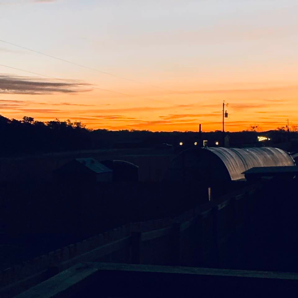 We have another gorgeous sunrise this morning.