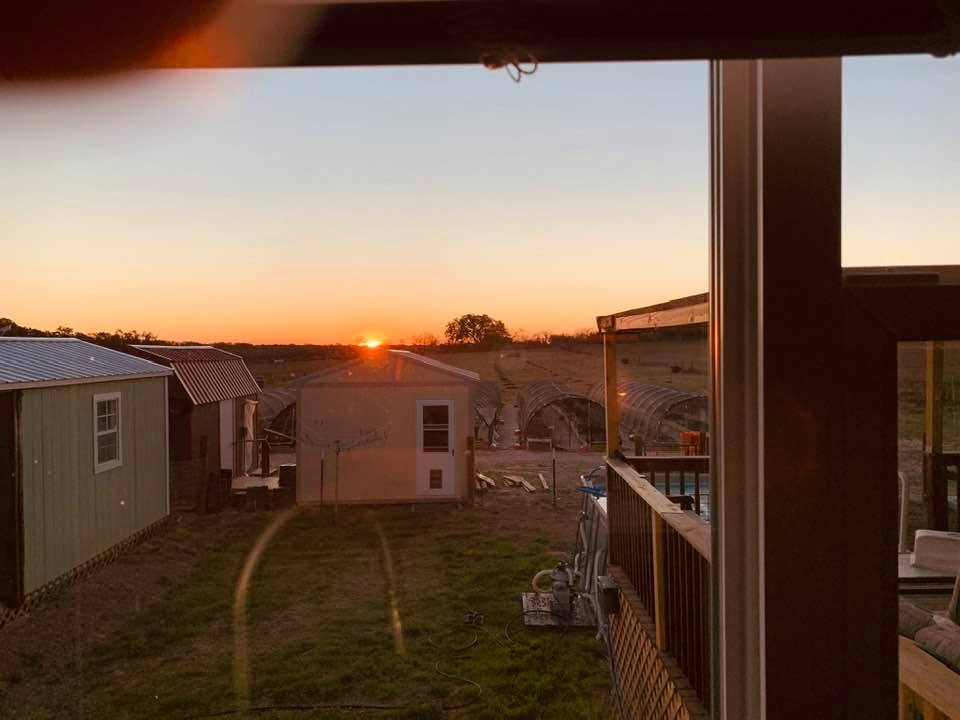 Fireball sun is coming up for a beautiful Sunday.