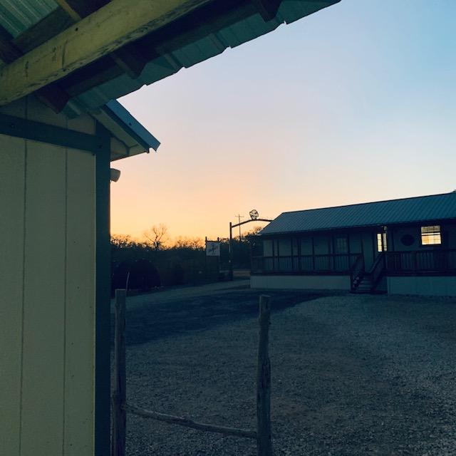 Sunset this evening. I did not finish mailing out today's orders until 6:30pm. It was a very long day!