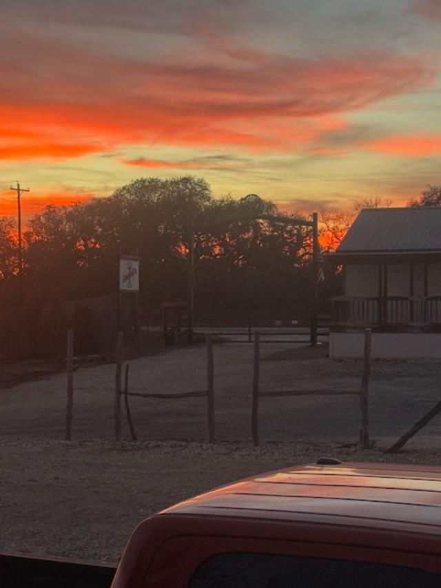 Sunset from my front porch.