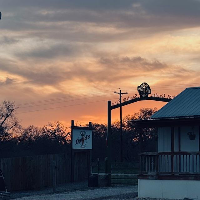 Another beautiful sunset at David's Garden Seeds Farm.