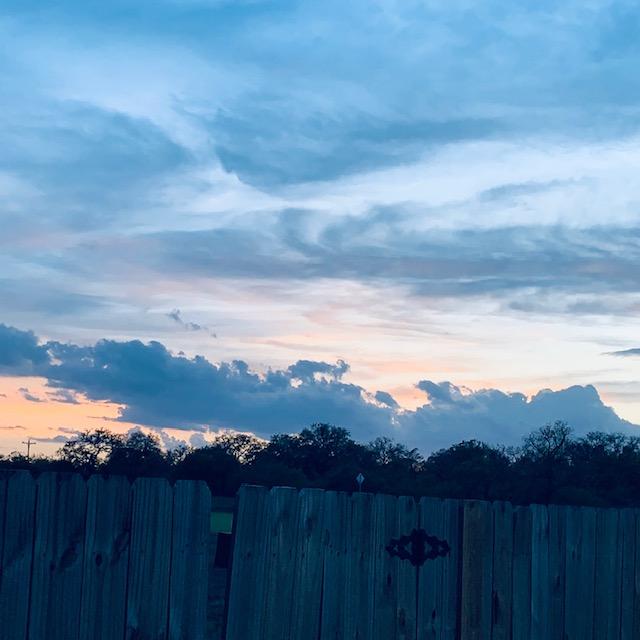 Sunset tonight when I went to put the chickens away.