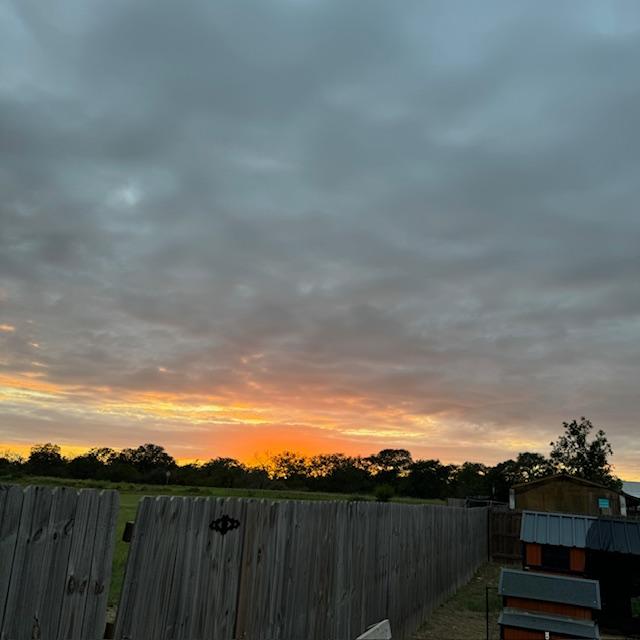 Here is our sunset this evening.