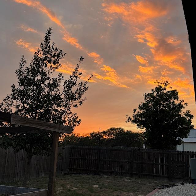 Sunset as I was putting the goats away for the night.