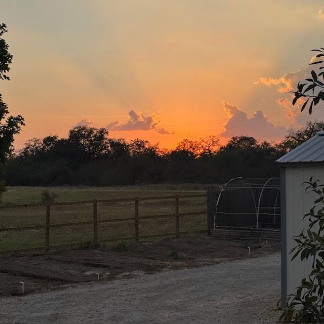 We had a beautiful sunset this evening.