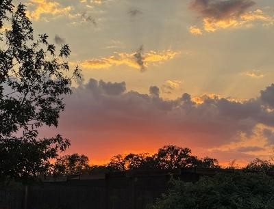 A few minutes later, it looked like this. What beautiful sunsets God gives us.