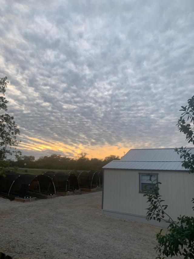 I captured the sunset this evening before 6pm on my front porch.