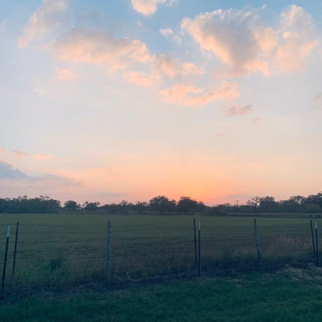 God gave us a beautiful sunset this evening.