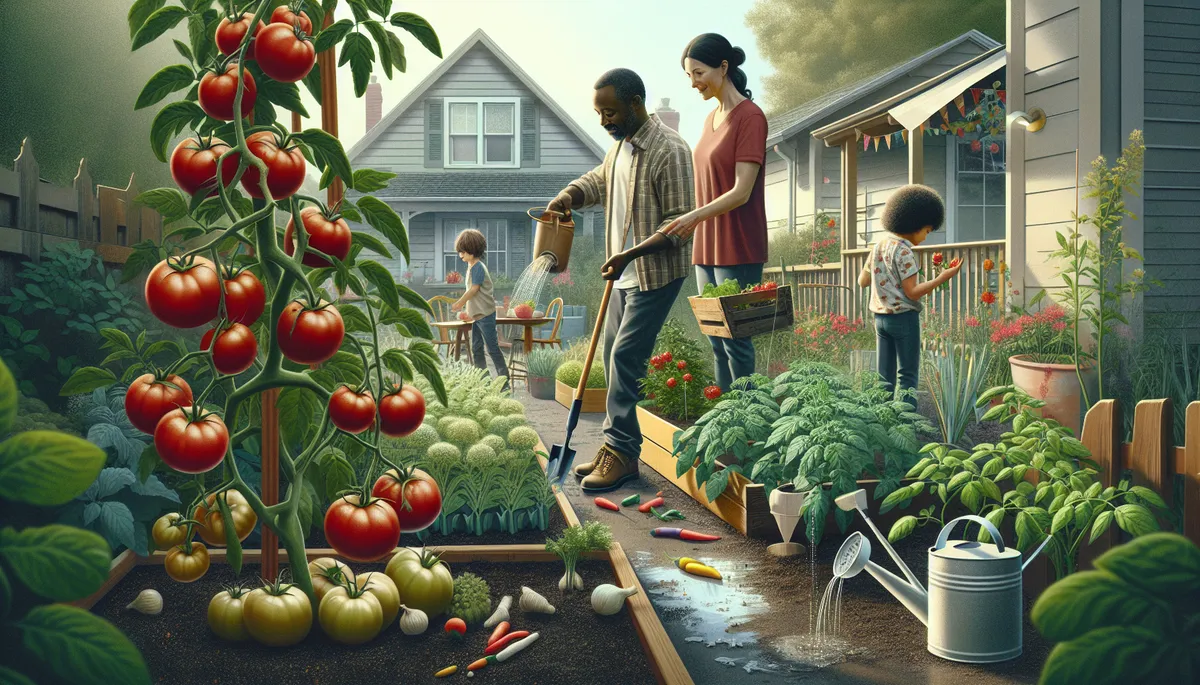 Get the whole community involved so everyone can share food from the garden or just do it yourself and can or freeze dry the extra.