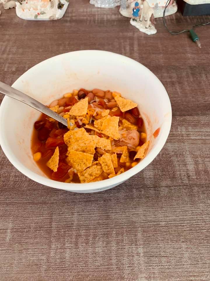 A bowl of steaming taco soup is perfect for a chilly winter day.