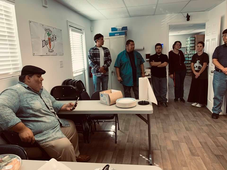 We had 18 for our David's Garden Seeds® potluck but not sure where they all are in the photos I took.