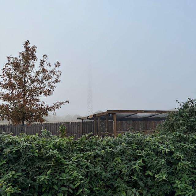 You can barely see the cell tower again in the fog that came in. It was gone in a little over an hour.