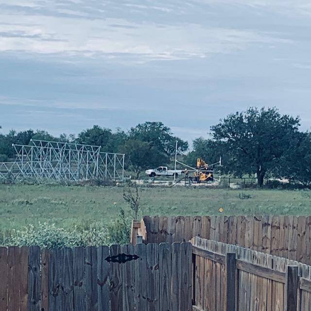 We have the beginning of a cell tower!