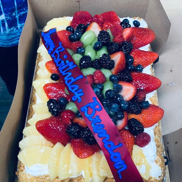 Just look at this beautiful cake. It was delicious. Tres Leches Cake...