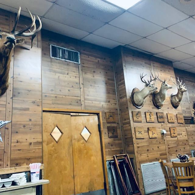 The Triple C has lots of game on display as well as local rancher brands on the walls.