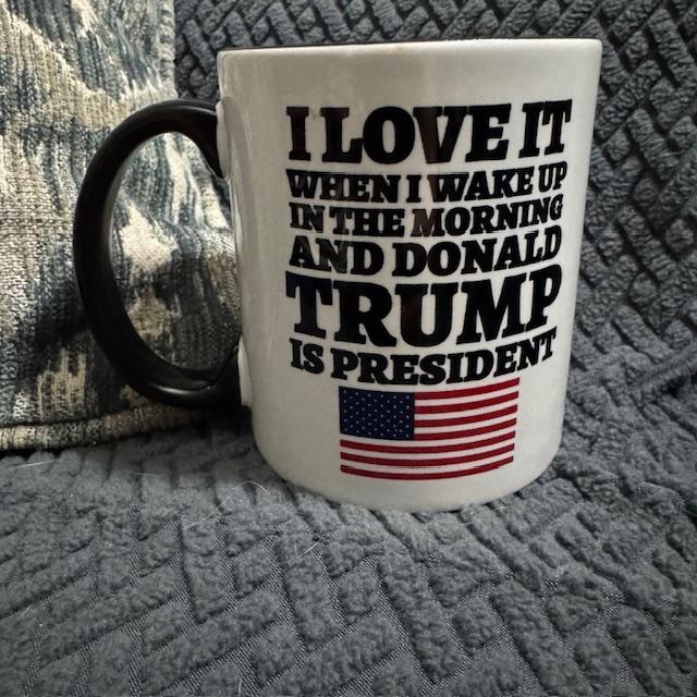 Santa brought me a mug that is a joy to drink from.