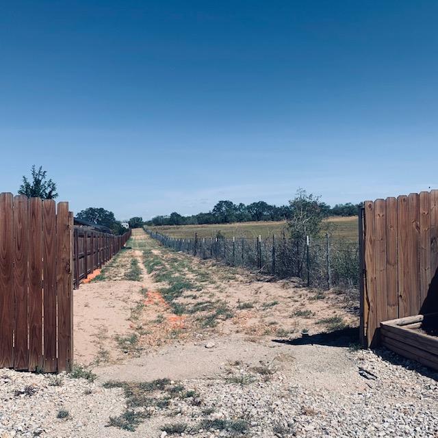 Snakes are come out of the field on the right into our back driveway. We use this to unload hay and animal feed. Our property ends at the fence on the right. Fence on left keeps deer out.