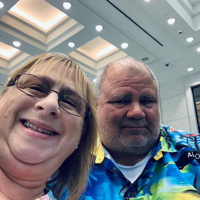 Yours truly and David at a nice place in San Antonio. I am excited to be getting a nice gift. David is too kind.