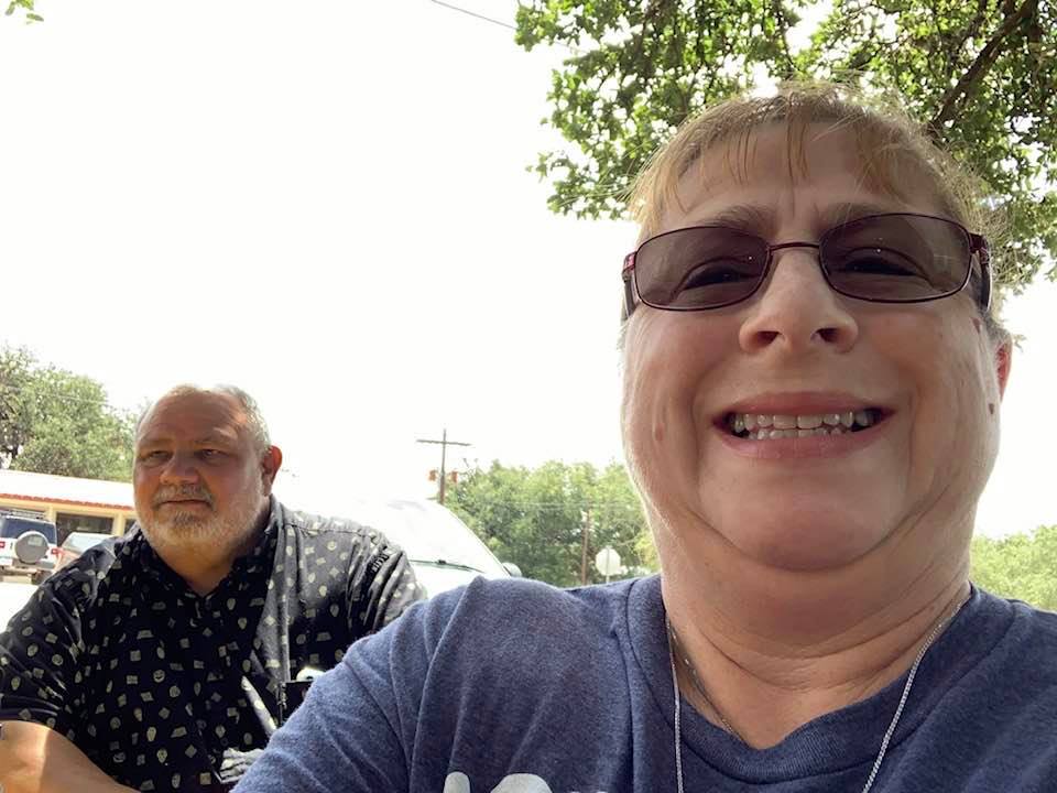 We are at Chickin Earls waiting for our food. Tourism is great in the summer in Leakey so everything is packed with tourists.