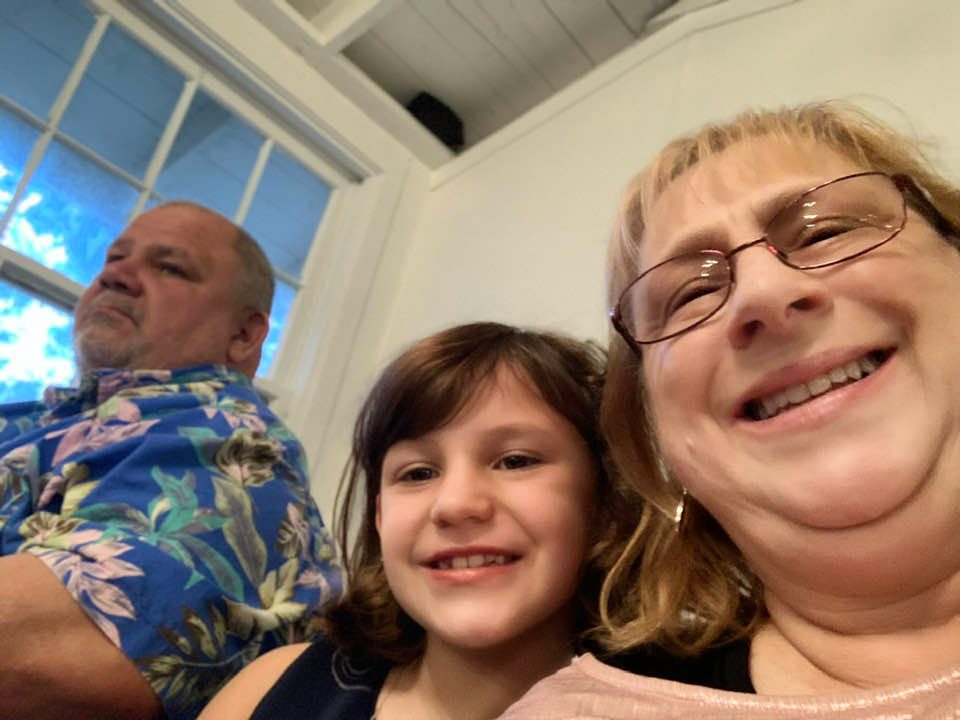 We sat in the back row of the chapel which was packed full.