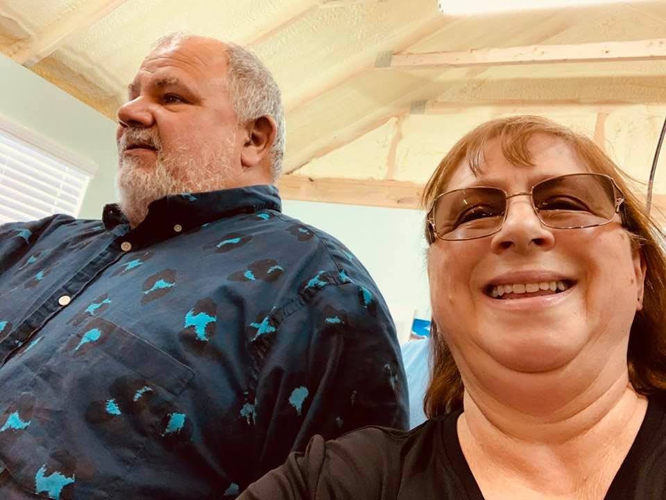 David and me just before the luncheon speech and prayer. David has done an outstanding job of creating and running our company. We thank God for blessing it and us.