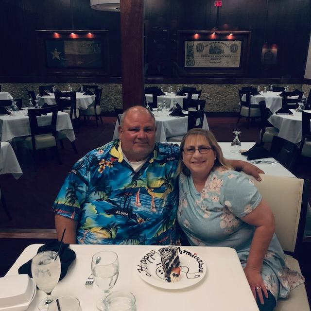 Yes, we have both put on a lot of weight in 35 years but give us a break. 354 years is a record these days.