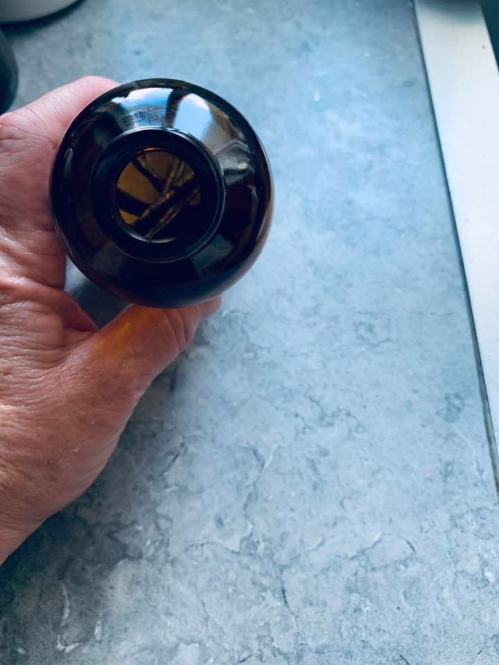 Me making real vanilla in my kitchen.