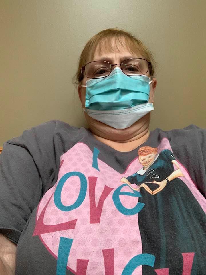 It was a very long & scary day with David's heart in A-Fib. I have never worn a mask for so long. It was ridiculous, breathing in fibers and it stank. It was a very long & scary day with David's heart in A-Fib. I have never worn a mask for so long. It was ridiculous, breathing in fibers and it stank.