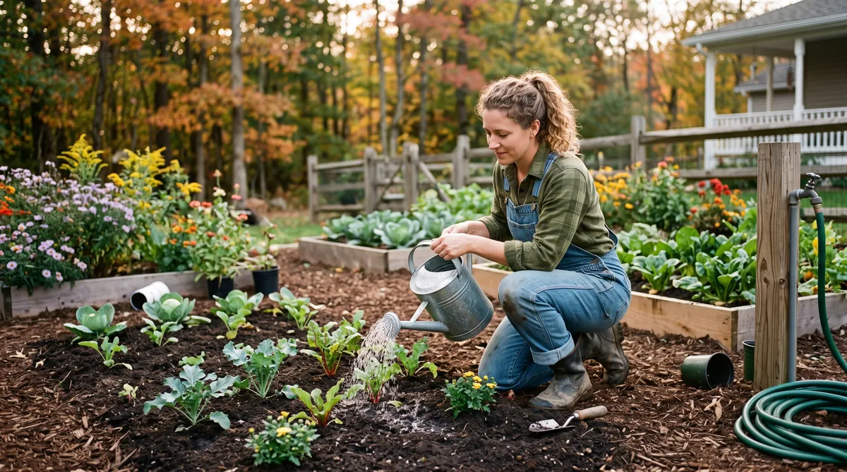 Plants in the strong Texas sun may need water almost every day but you have to check the soil.