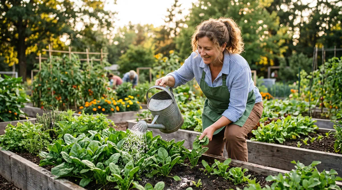 Watering spinach and everything else you plant in the fall garden is important. Do not depend on rain. We don't get much of that in South Texas.