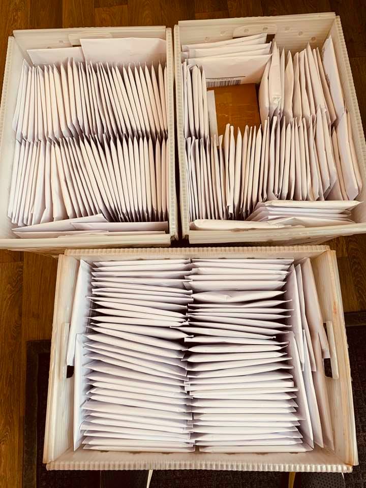 Our Wednesday morning mail for our mailman. Lots of fall seed orders going out to you. Thank you for choosing David's Garden Seeds®! Our Wednesday morning mail for our mailman. Lots of fall seed orders going out to you. Thank you for choosing David's Garden Seeds®!