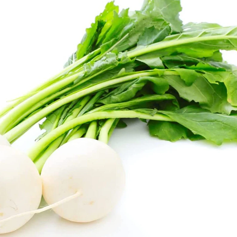 The White Egg turnip has a mild flavor.