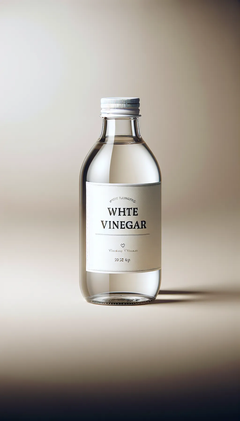 White vinegar is actually clear and it needs to be made with alcohol or grain.
