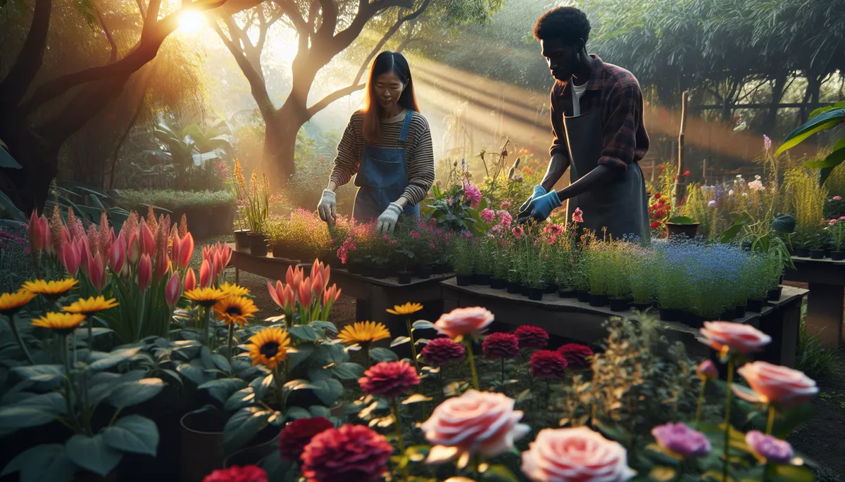 Some gardeners are deadheading their garden flowers. Deadhead your garden when flowers turn brown.