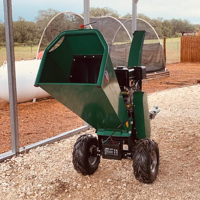 Our new wood chipper is not yet working.